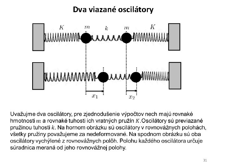 Dva viazané oscilátory 31 