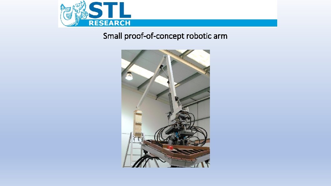 Small proof-of-concept robotic arm 