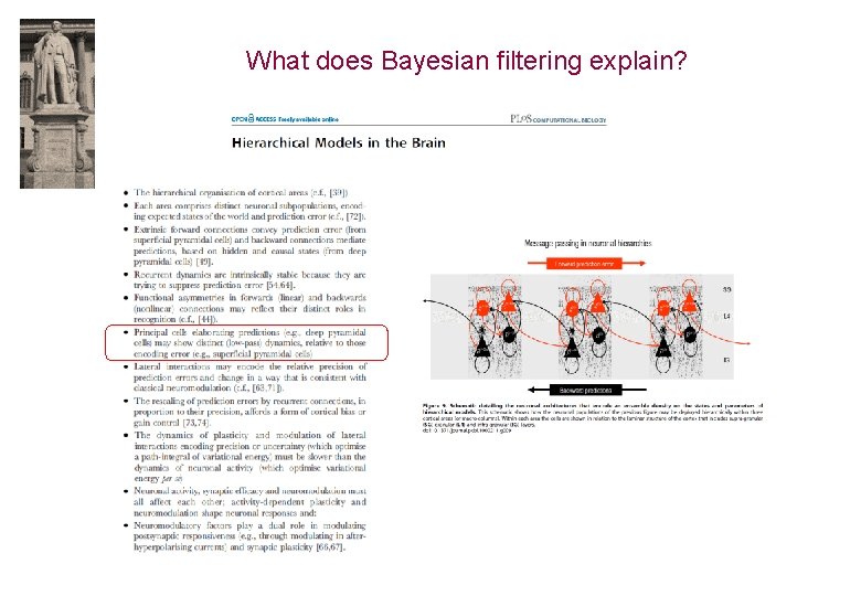 What does Bayesian filtering explain? 