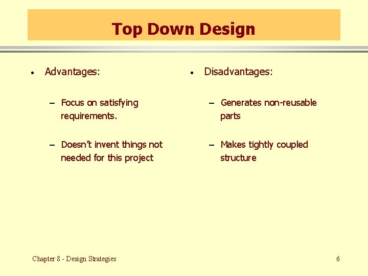 CSE 687 Object Oriented Design Class Notes Chapter