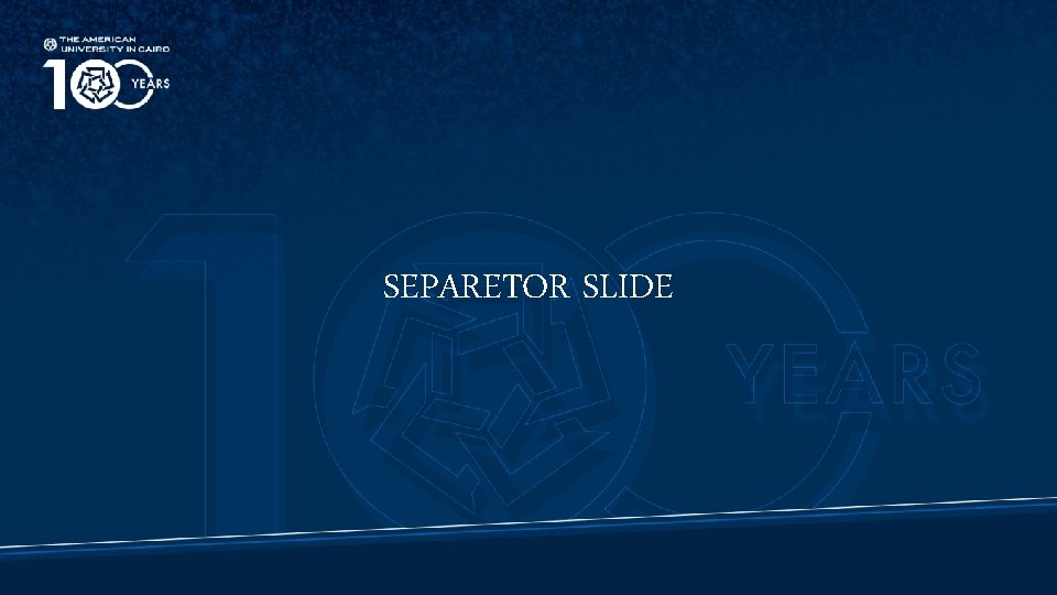 SEPARETOR SLIDE 