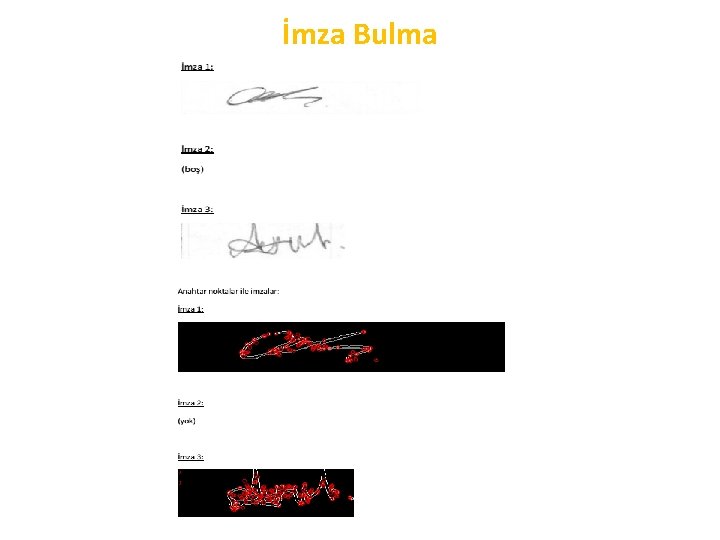 İmza Bulma 