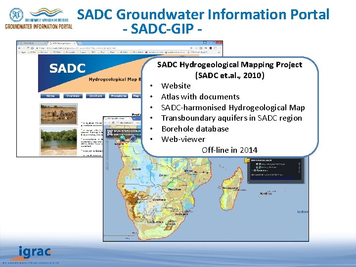 SADC Groundwater Information Portal - SADC-GIP - • • • SADC Hydrogeological Mapping Project