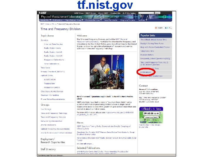 tf. nist. gov tf. nist. gov