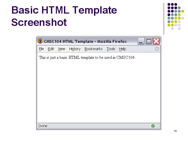 Basic HTML Template Screenshot 13 