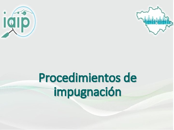 Procedimientos de impugnación 