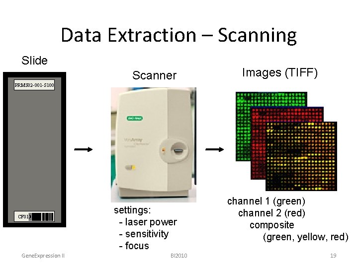 Data Extraction – Scanning Slide Scanner Images (TIFF) PRMS 02 -001 -S 100 CF