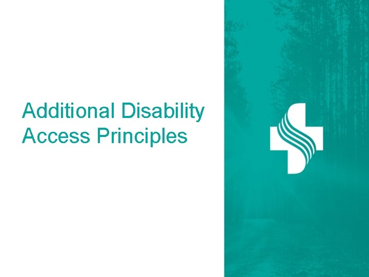 Additional Disability Access Principles 