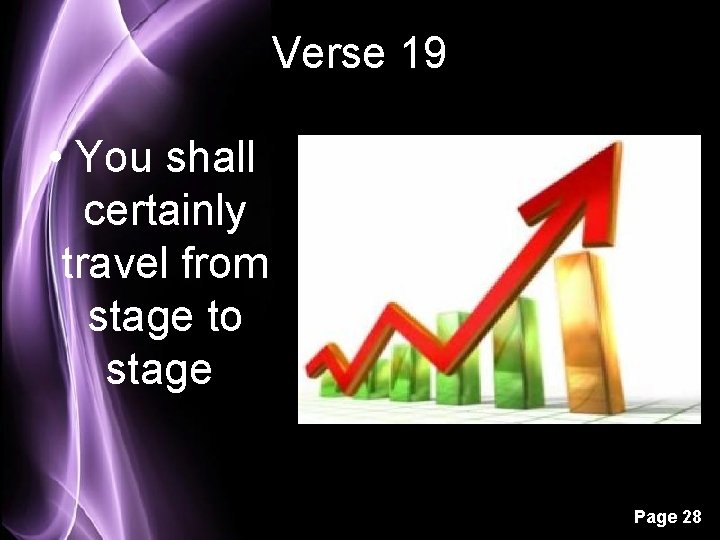 Verse 19 • You shall certainly travel from stage to stage Page 28 