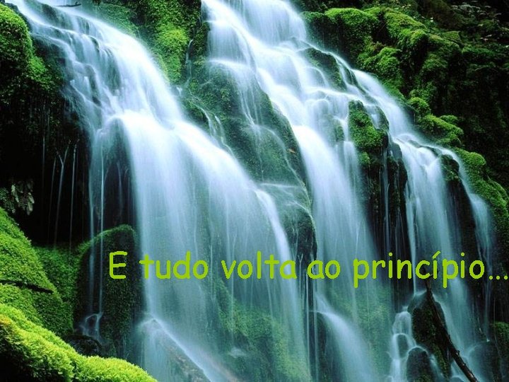 E tudo volta ao princípio… 