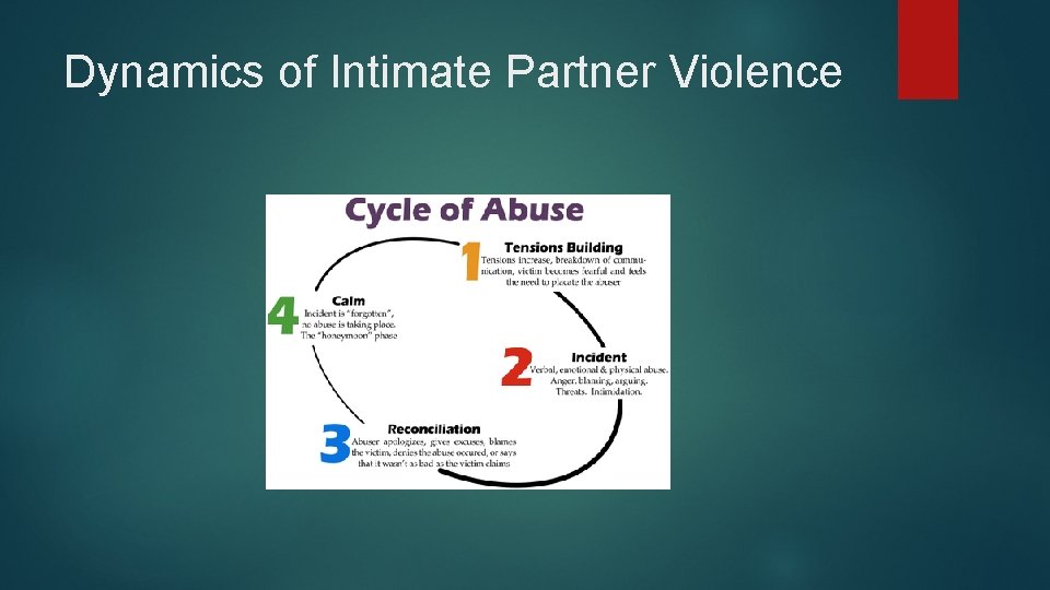 Dynamics of Intimate Partner Violence 