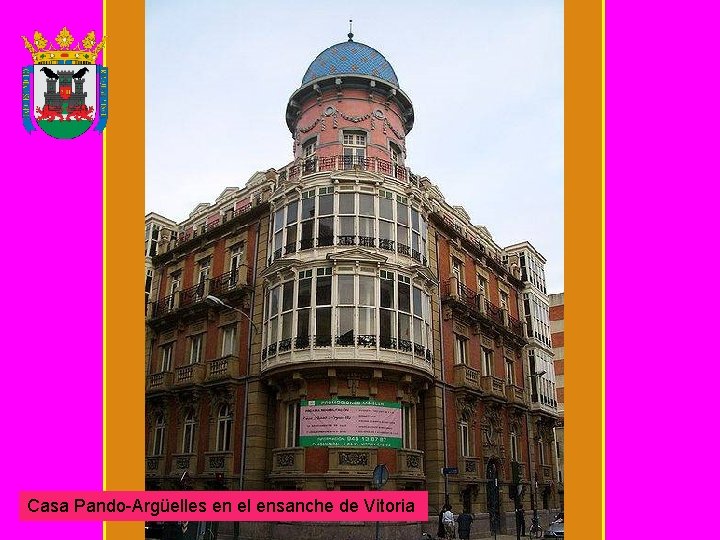 Casa Pando-Argüelles en el ensanche de Vitoria 