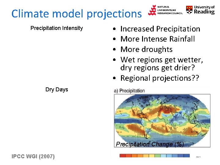 Climate change and the global water cycle Richard