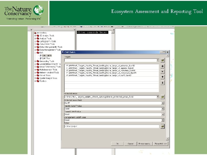 Ecosystem Assessment and Reporting Tool 