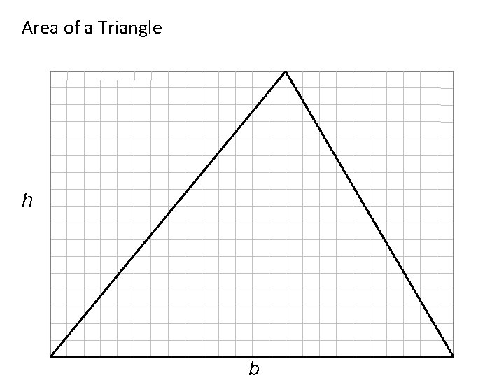 Area of a Triangle h b 