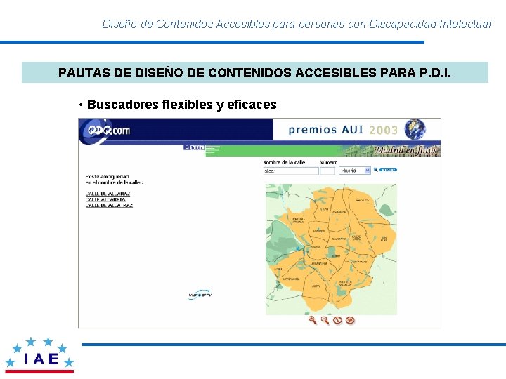 Diseño de Contenidos Accesibles para personas con Discapacidad Intelectual PAUTAS DE DISEÑO DE CONTENIDOS