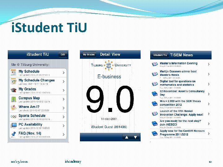 i. Student Ti. U 10/25/2021 i. Academy 12 