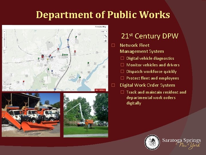 Department of Public Works 21 st Century DPW � Network Fleet Management System �