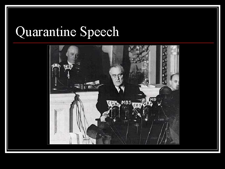 Quarantine Speech 