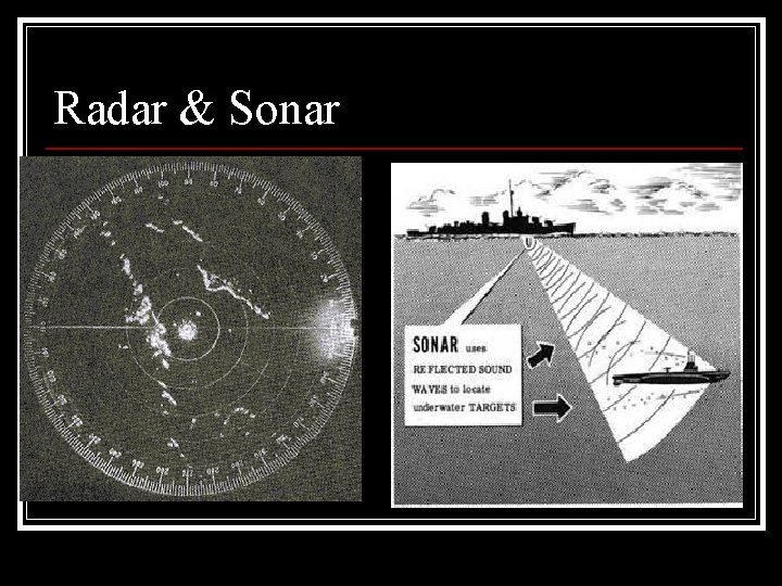 Radar & Sonar 