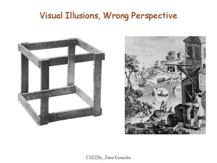 Visual Illusions, Wrong Perspective CS 223 b, Jana Kosecka 