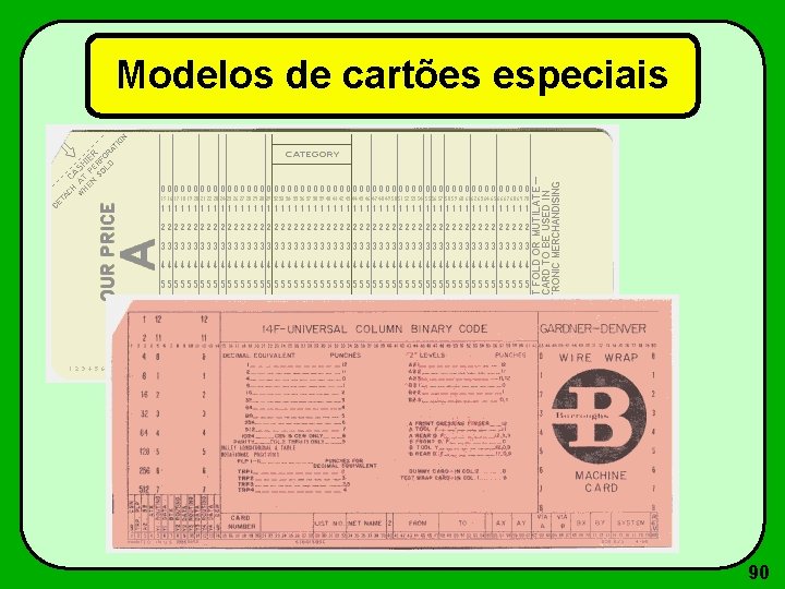 Modelos de cartões especiais 90 