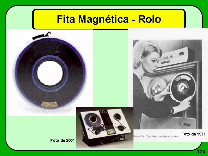 Fita Magnética - Rolo Foto de 1971 Foto de 2001 126 