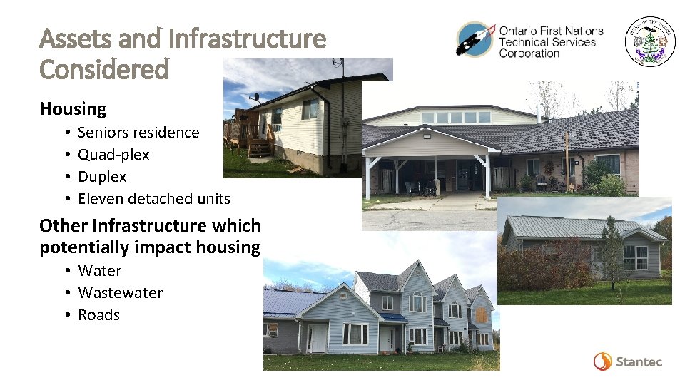 Assets and Infrastructure Considered Housing • • Seniors residence Quad-plex Duplex Eleven detached units