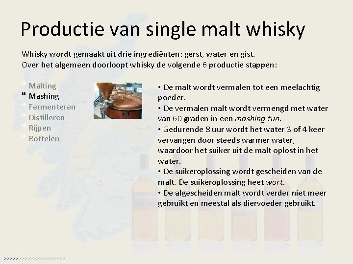 Whisky The basics 29 mei 2009 Inhoud van