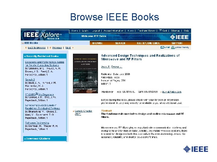 Browse IEEE Books 