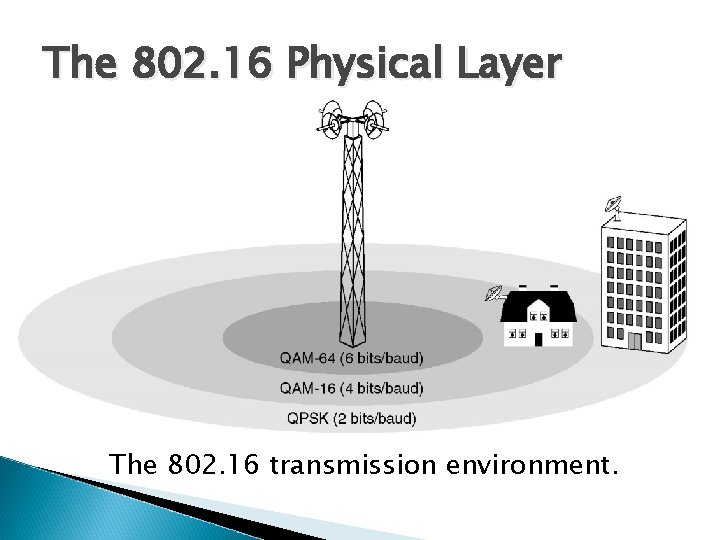The 802. 16 Physical Layer The 802. 16 transmission environment. 