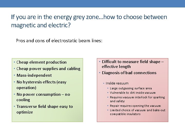 If you are in the energy grey zone…how to choose between magnetic and electric?