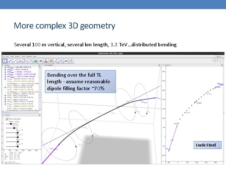 More complex 3 D geometry Several 100 m vertical, several km length, 3. 3