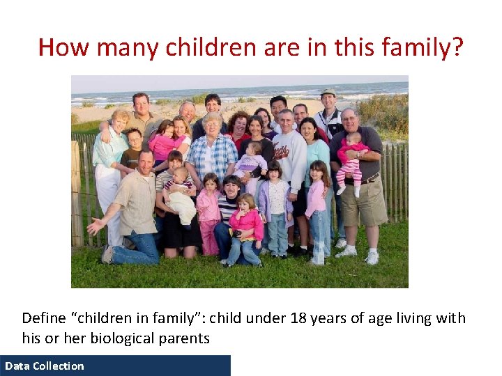 How many children are in this family? Define “children in family”: child under 18