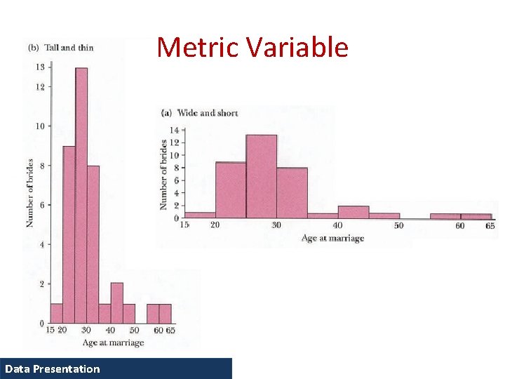 Metric Variable Data Presentation 