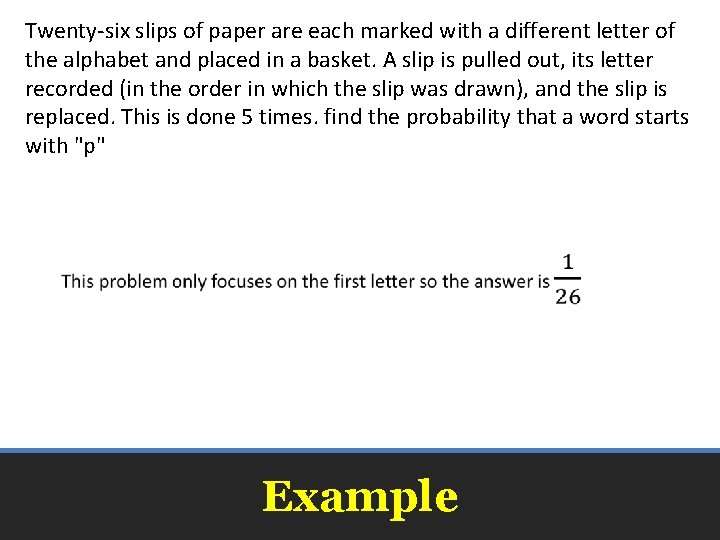 Twenty-six slips of paper are each marked with a different letter of the alphabet