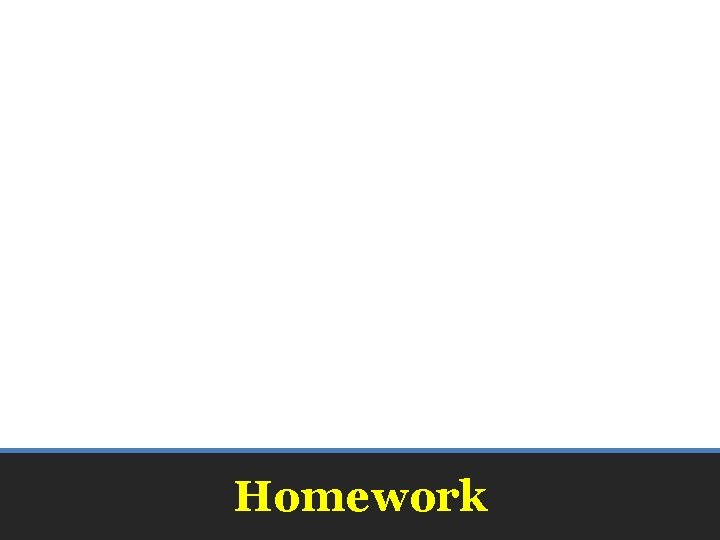 Homework 