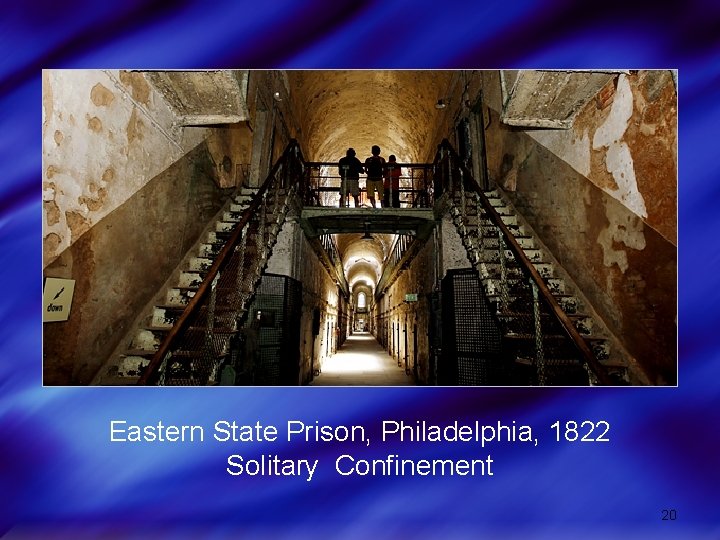 Eastern State Prison, Philadelphia, 1822 Solitary Confinement 20 