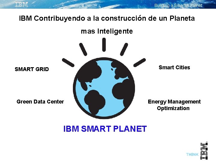 Building a Smarter Planet IBM Contribuyendo a la construcción de un Planeta mas Inteligente