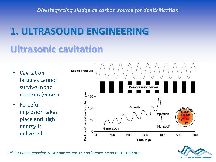 Disintegrating sludge as carbon source for denitrification 1. ULTRASOUND ENGINEERING Ultrasonic cavitation • Cavitation