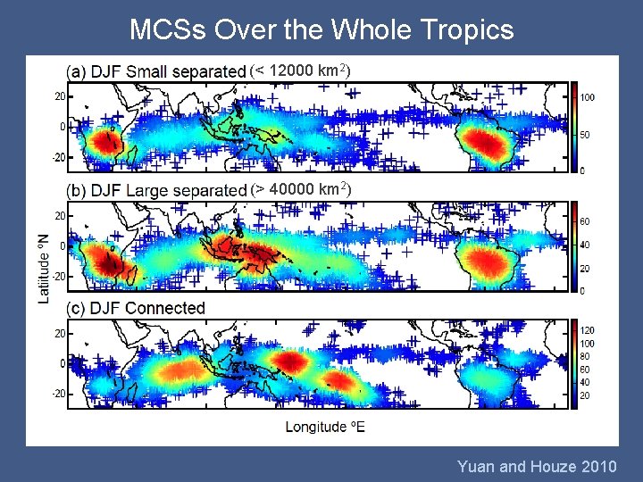 MCSs Over the Whole Tropics (< 12000 km 2) (> 40000 km 2) Yuan