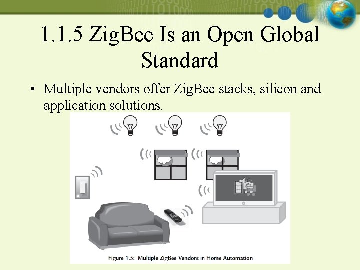 1. 1. 5 Zig. Bee Is an Open Global Standard • Multiple vendors offer