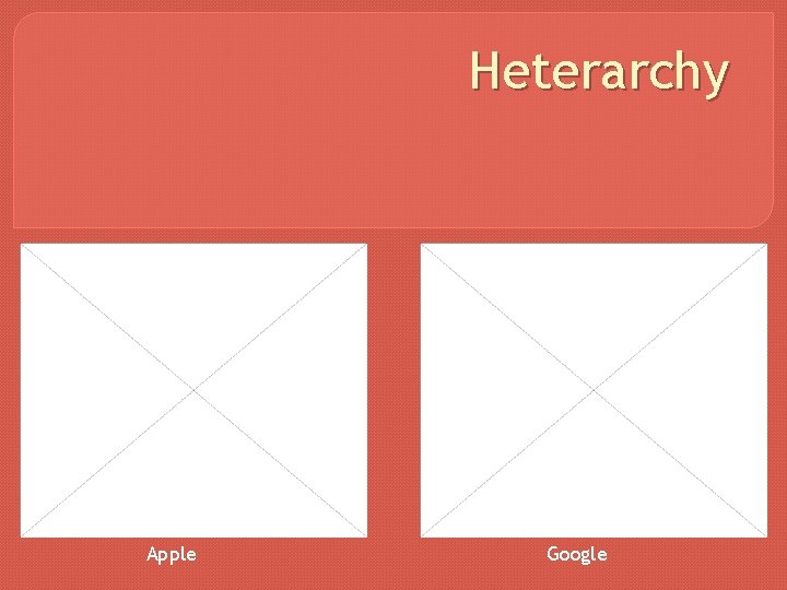 Heterarchy Apple Google 