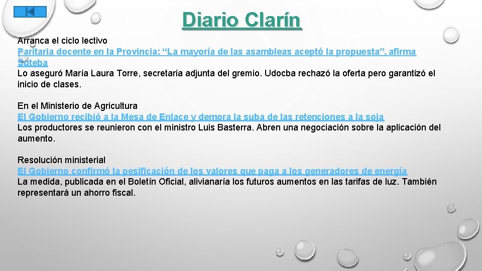 Diario Clarín Arranca el ciclo lectivo Paritaria docente en la Provincia: “La mayoría de