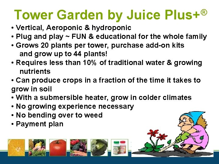 Tower Garden by Juice ® Plus+ • Vertical, Aeroponic & hydroponic • Plug and