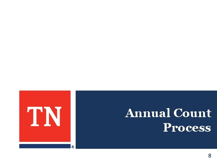 Annual Count Process 8 