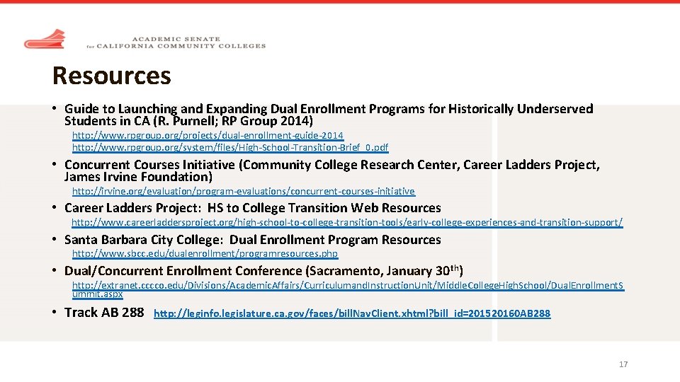 Resources • Guide to Launching and Expanding Dual Enrollment Programs for Historically Underserved Students