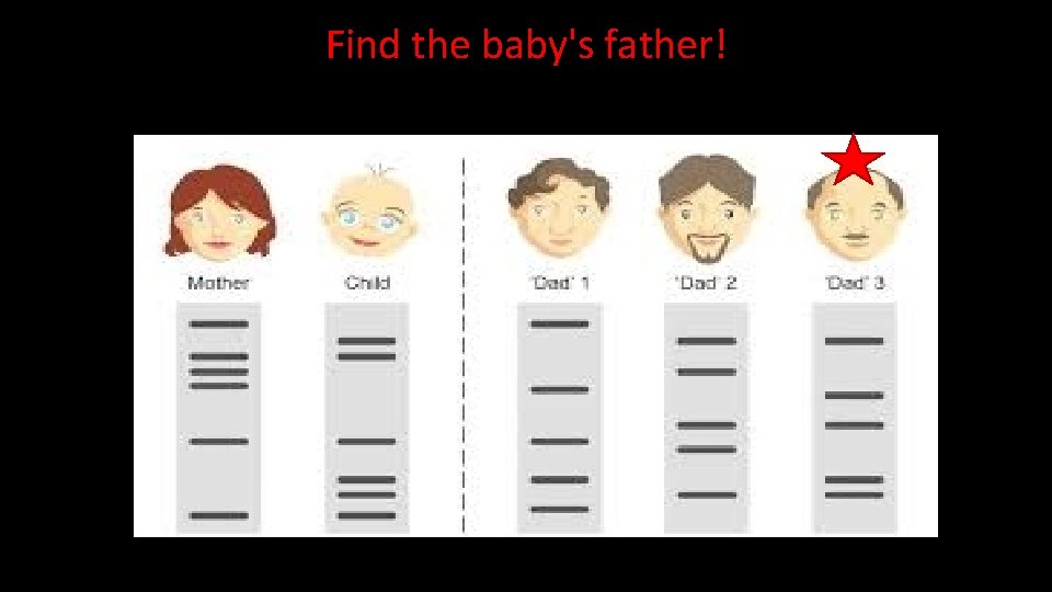 Find the baby's father!  Find the baby's father!