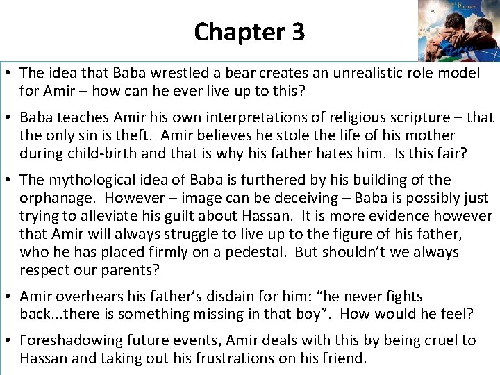 Chapter 3 • The idea that Baba wrestled a bear creates an unrealistic role