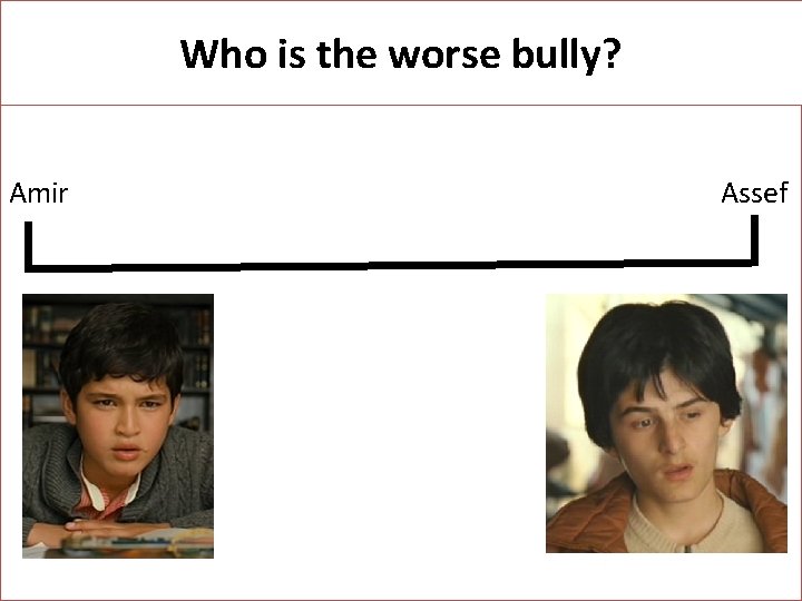 Who is the worse bully? Amir Assef 